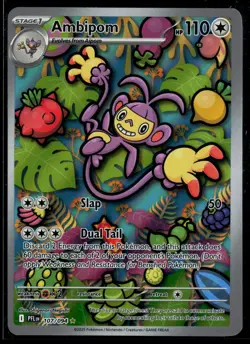 Ambipom 107/094 Phantasmal Flames Illustration Rare Pokemon - Image 1