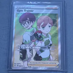 Pokemon Gym Trainer 068/072 Shining Fates Ultra Rare Full Art Holo English TCG - Image 2