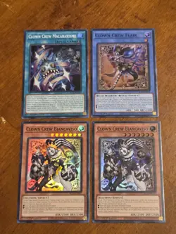 Clown Crew Biancaviso BLZD-EN015 (x2) Super Rare Yugioh Blazing Dominion + BONUS - Image 1