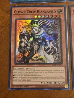 Clown Crew Biancaviso BLZD-EN015 (x2) Super Rare Yugioh Blazing Dominion + BONUS - Image 2