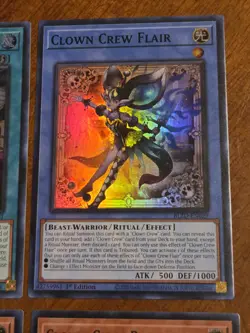 Clown Crew Biancaviso BLZD-EN015 (x2) Super Rare Yugioh Blazing Dominion + BONUS - Image 4