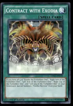 Contract with Exodia Legendary Decks II LDK2-ENY29 Yugioh LP - Image 1