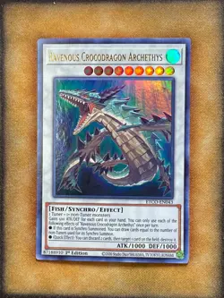 Yugioh Ravenous Crocodragon Archethys ETCO-EN043 Ultra Rare 1st Ed NM - Image 1