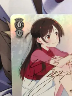 Signed Weiss Schwarz Rent A Girlfriend KNK/W86-T14SP SP Chizuru Mizuhara FOIL - Image 2