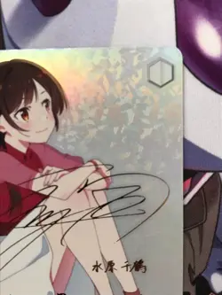 Signed Weiss Schwarz Rent A Girlfriend KNK/W86-T14SP SP Chizuru Mizuhara FOIL - Image 3