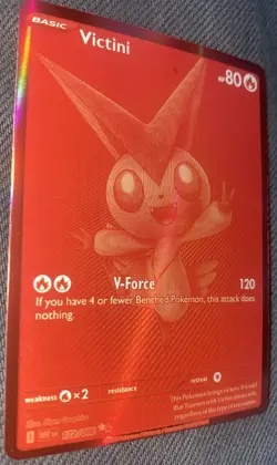 Pokemon Victini 171/086 Black Bolt Holofoil English Basic Card 2025 Fire Type - Image 3