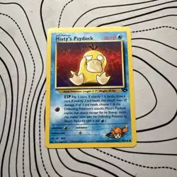 Pokemon TCG Gym Challenge Misty's Psyduck Card 90/132 Regular Common LP - Image 1