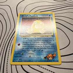 Pokemon TCG Gym Challenge Misty's Psyduck Card 90/132 Regular Common LP - Image 2