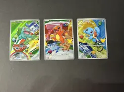 Pokemon TCG MEP Promo Holo 3-Card Lot Bulbasaur Charmander Squirtle 037-039 - Image 1