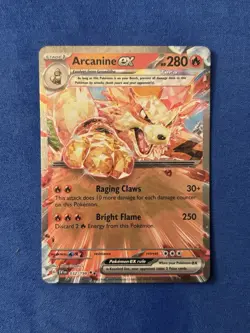 Pokemon Arcanine ex 032/198 SV01 Scarlet & Violet Double Rare Holo 280 HP Card - Image 1