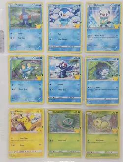 2021 McDonald’s Pokemon 25th Anniversary Card Complete 25 Card Non-Holo Set Mint - Image 3