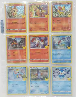 2021 McDonald’s Pokemon 25th Anniversary Card Complete 25 Card Non-Holo Set Mint - Image 5