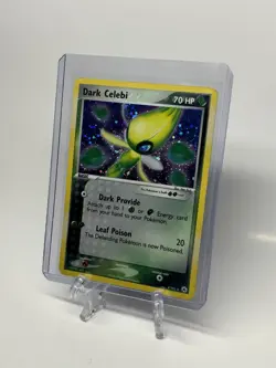 Pokemon TCG Dark Celebi Holo Rare Card #4/101 Hidden Legends Series HP - Image 1
