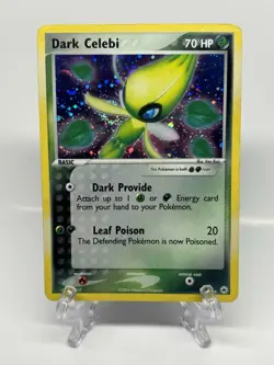 Pokemon TCG Dark Celebi Holo Rare Card #4/101 Hidden Legends Series HP - Image 3