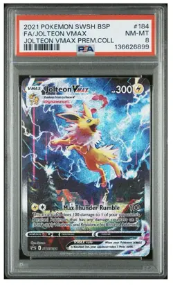 Pokemon TCG Jolteon VMAX Premium Collection Holo Black Star Promo Card SWSH183 - Image 1