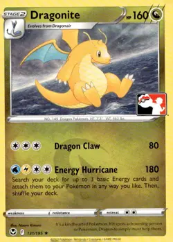 Dragonite 131/195 Rare Prize Pack Series Cards Pokemon Near Mint - Image 1