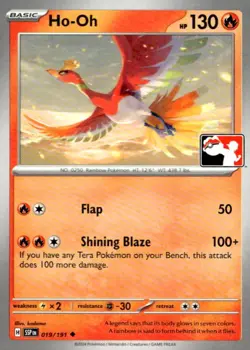 Ho-Oh 019/191 Uncommon Prize Pack Series Cards Pokemon Near Mint - Image 1