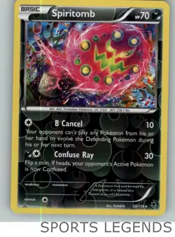 2014 pokemon Phantom Forces reverse rare Spiritomb 55/119 - Image 1
