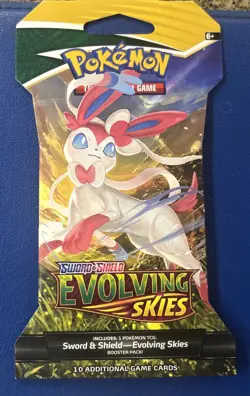 LOT OF 4 - 2021 Pokemon Evolving Skies Sleeved Booster Packs Factory Sealed NEW! - Image 2