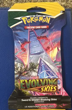LOT OF 4 - 2021 Pokemon Evolving Skies Sleeved Booster Packs Factory Sealed NEW! - Image 4