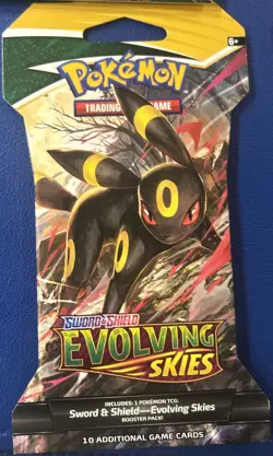 LOT OF 4 - 2021 Pokemon Evolving Skies Sleeved Booster Packs Factory Sealed NEW! - Image 5