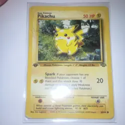 Pikachu 50 HP 60/64 Jungle 1st Edition Common Regular English - Image 1