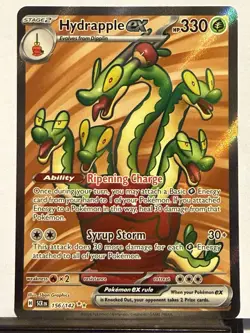 Hydrapple ex 156/142 Stellar Crown NM Ultra Rare Full Art Pokemon Card - Image 1