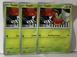 Applin 017/167 Twilight Masquerade Pokemon TCG 2x Playset - Image 1
