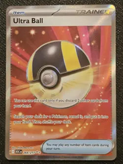Ultra Ball 264/217 Ultra Rare Full Art Ascended Heroes Pokemon TCG NM - Image 1