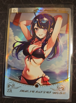 AI HOSHINO Goddess Story Anime Waifu Doujin Card CHARM OF GODDESS - ZR-07 Card - Image 1