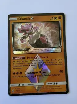 Pokemon Diancie Prism Star Holo Prism Rare 74/131 SM Forbidden Light 120 HP - Image 1