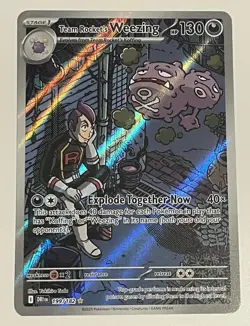 Team Rocket's Weezing Sv10: Destined Rivals 199/182 Holo Full Art IR 2025 - Image 1
