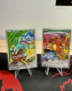 Pokemon First Partner Illustration Collection Series 1 Kanto Gen 1 Starters Set - Image 2