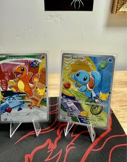 Pokemon First Partner Illustration Collection Series 1 Kanto Gen 1 Starters Set - Image 3