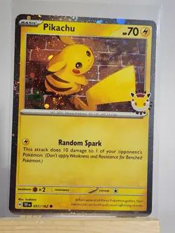 Pikachu 051 /162 Stamped 2026 Pokemon Day 30 Promo 💨🌀Fart Swirl - Image 1