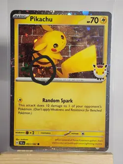 Pikachu 051 /162 Stamped 2026 Pokemon Day 30 Promo 💨🌀Fart Swirl - Image 3