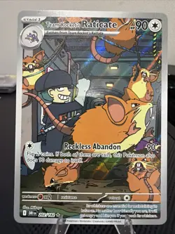 Pokemon Team Rocket's Raticate 202/182 Sv10: Destined Rivals Illustration Rare … - Image 1