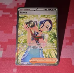 Pokemon TCG Perrin Trainer-Supporter 220/167 Full Art Holo Rare Twilight Masque - Image 1