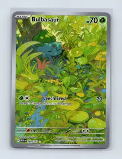 Bulbasaur 166/165 Illustration Rare 151 Pokemon Lightly Played - Image 1