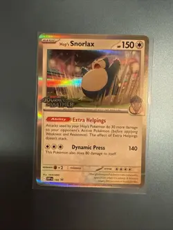 Hop's Snorlax 184 Pokemon TCG Scarlet & Violet Promo NM - Image 1