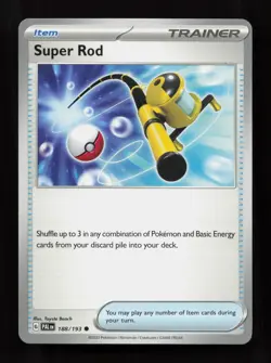 Super Rod 188/193 Common Paldea Evolved Pokemon Near Mint - Image 1