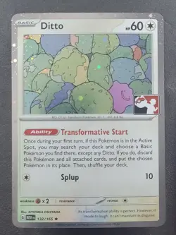 🍥 SWIRL 🍥 Ditto 132/65 Holo Prize Pack Pokemon TCG - Image 1