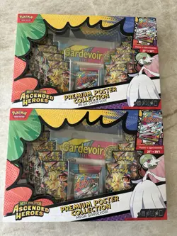 Pokemon Ascended Heroes Premium Poster Collection Gardevoir New Sealed (x2) - Image 1