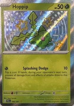Hoppip 096/091 Shiny Rare Paldean Fates Pokemon NM - Image 1