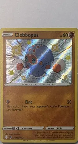 Clobbopus SV072/SV122 Shiny Rare Shining Fates Shiny Vault Pokemon NM - Image 1