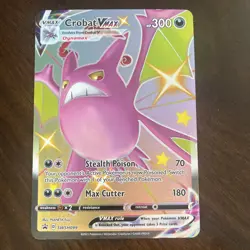 Pokemon TCG - JUMBO Shiny Crobat VMAX Oversized Card SWSH099 Black Star Promo NM - Image 1