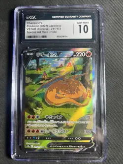Pokemon TCG Charizard V 211/172 Vstar Universe SAR Japanese CGC 10 - Image 1