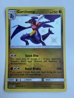 Garchomp SV40/SV94 - Hidden Fates Baby Shiny Rare Pokemon TCG NM - Image 1