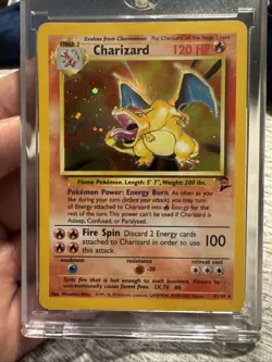 Pokemon TCG Charizard Card - Base Set Two 4/130 Holo Rare - Image 1