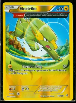 Pokemon ELECTRIKE 60/160 - XY Primal Clash - Rev Holo - NEAR MINT/MINT - Image 1